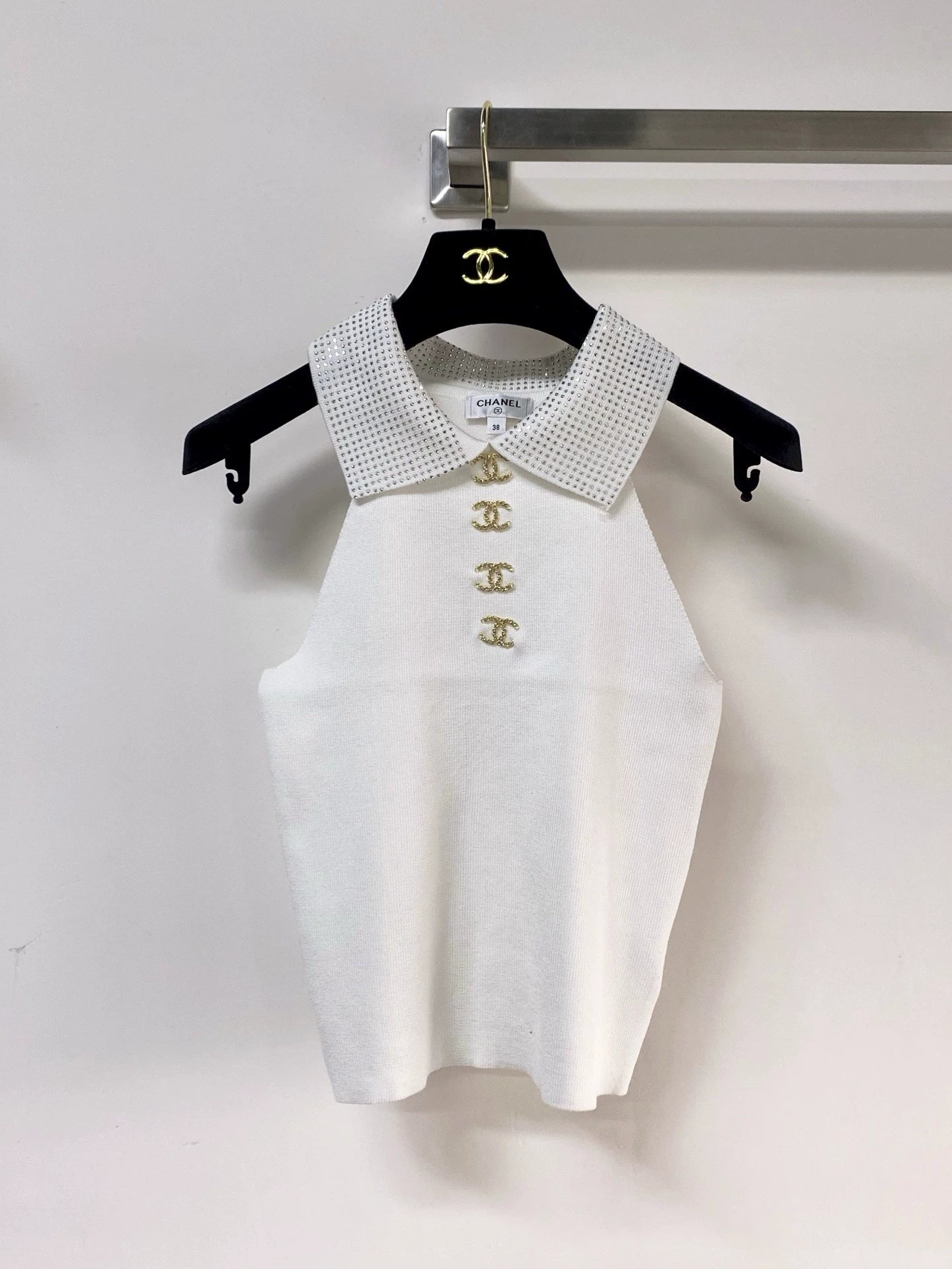 26ss Gold button vest