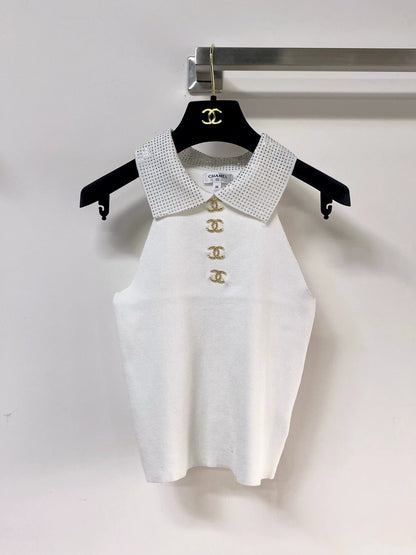 26ss Gold button vest