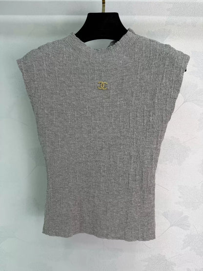 26ss Knitted Sleeveless Vest