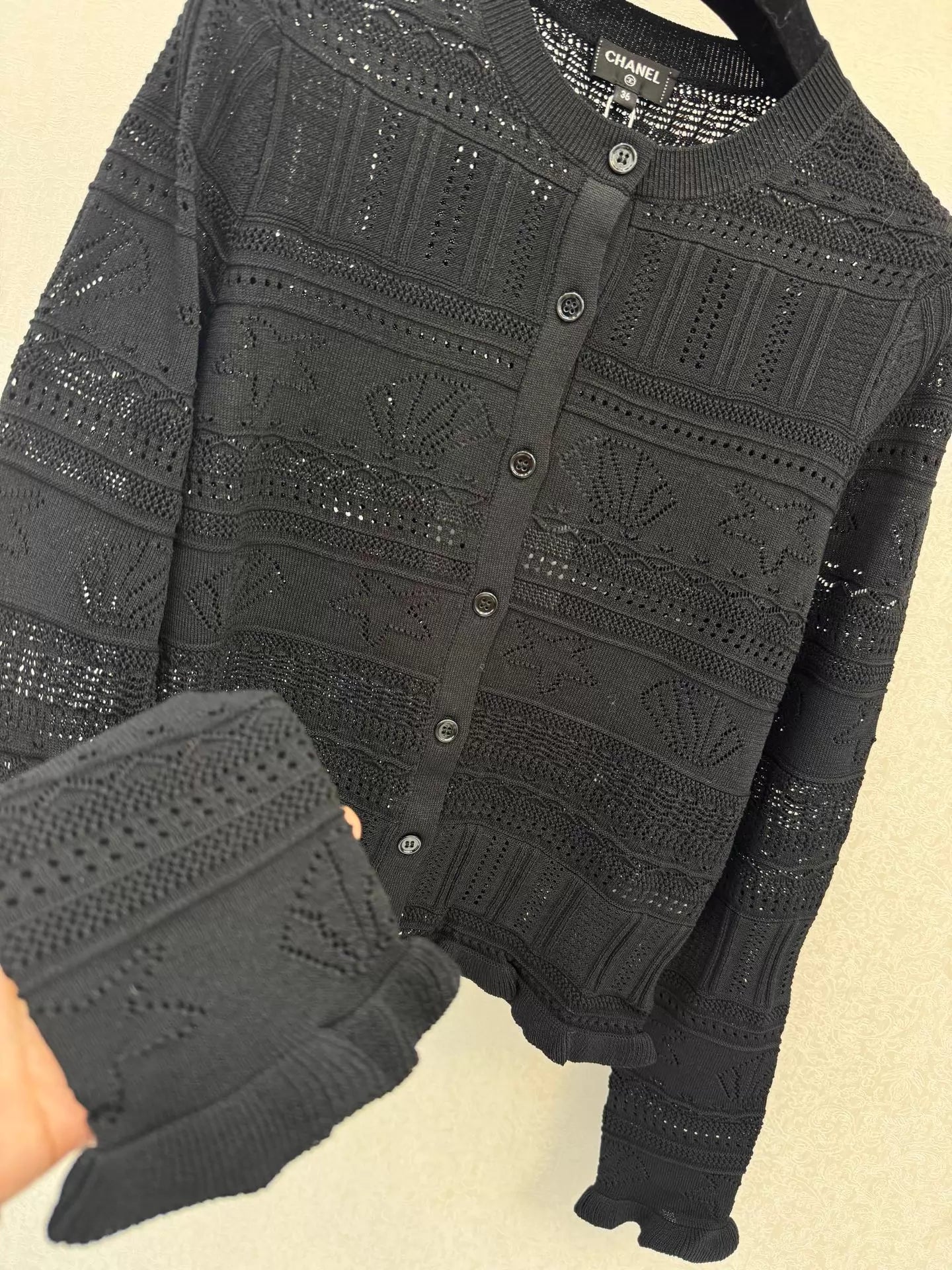 Openwork Knit Cardigan
