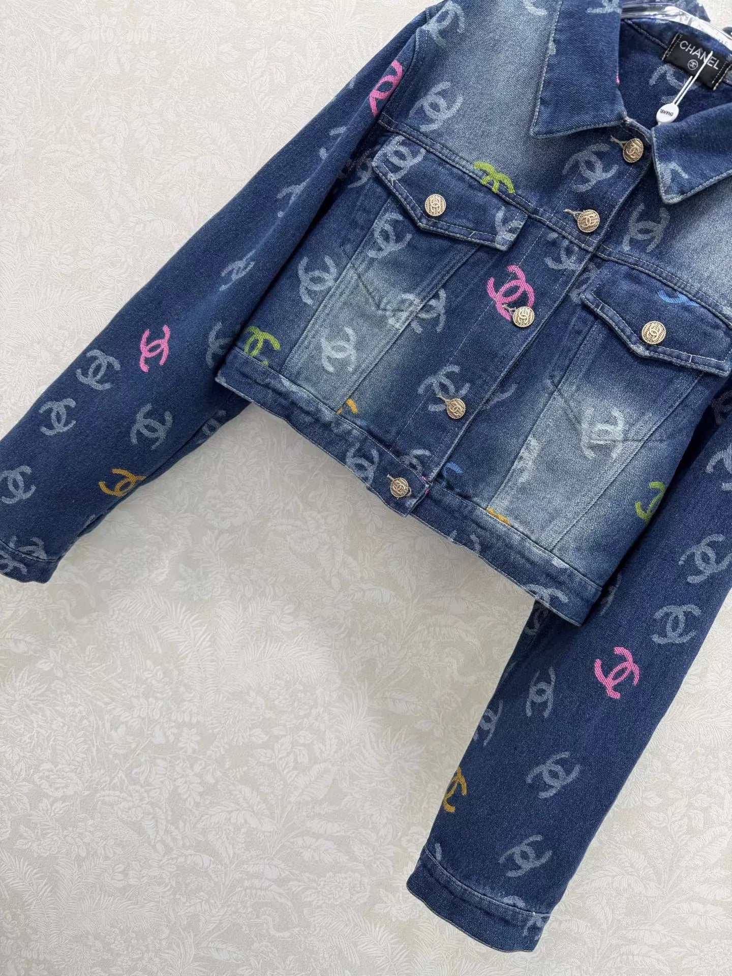 Jacquard Denim Jacket