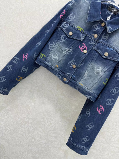 Jacquard Denim Jacket