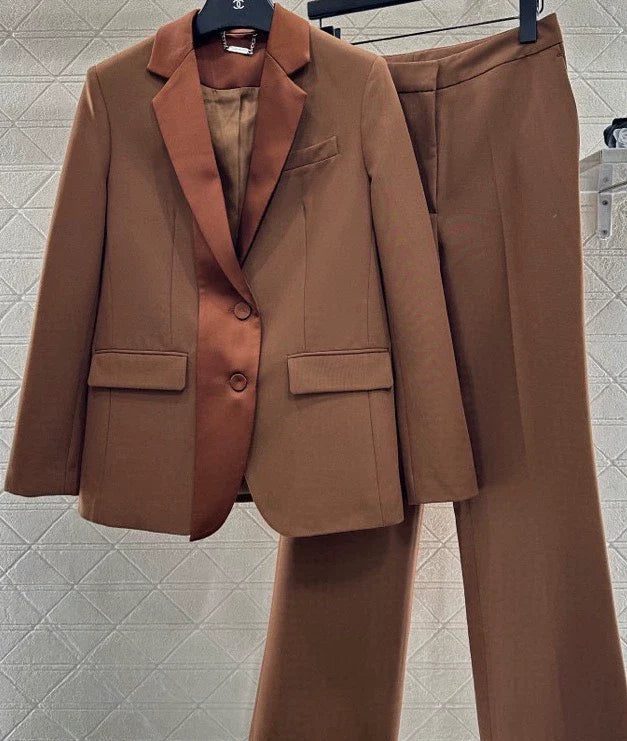 Satin ribbon lapel set