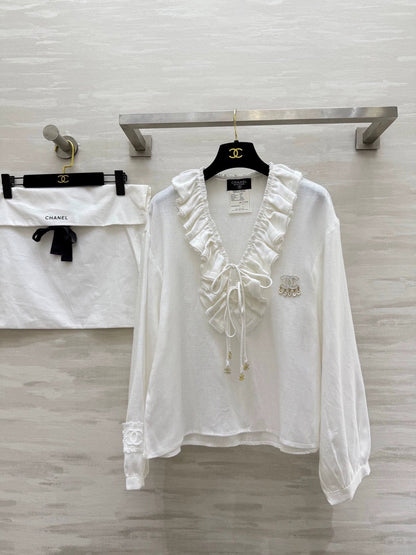 25fw Cotton and linen pleated shirt（Medieval Series）