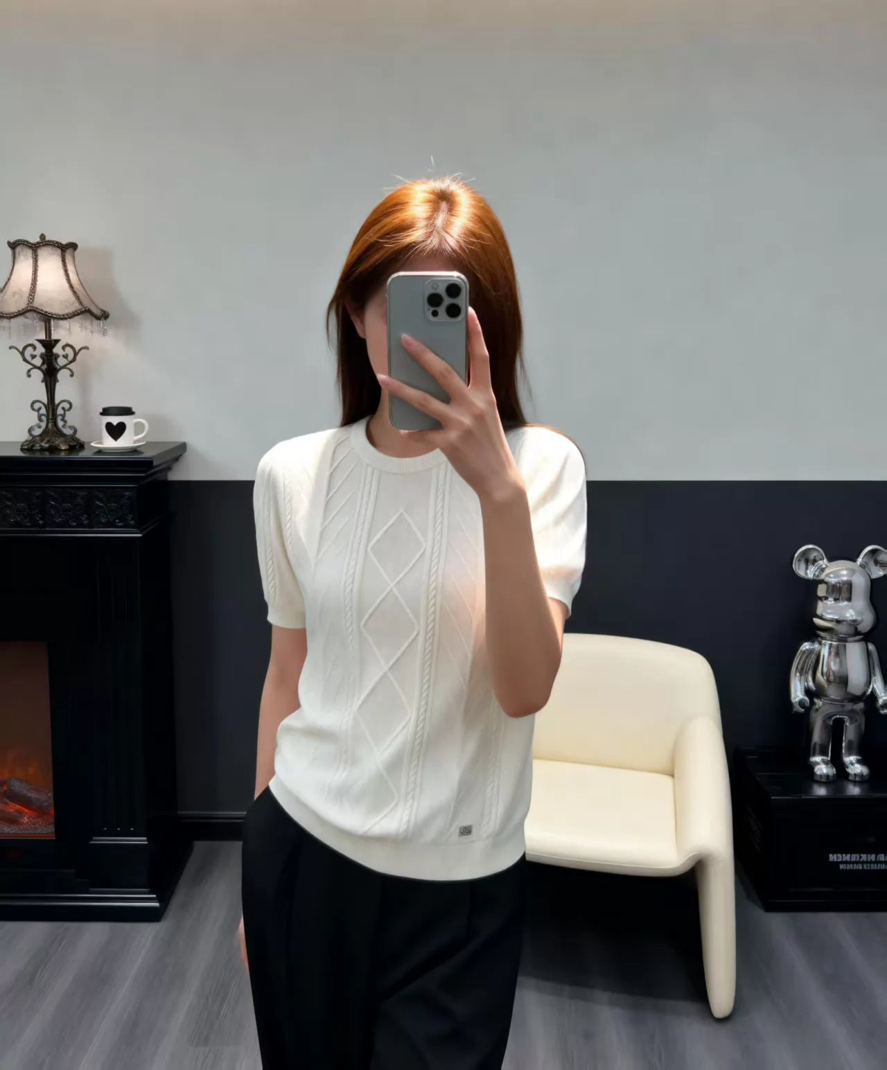 26ss Cable Knit T-Shirt