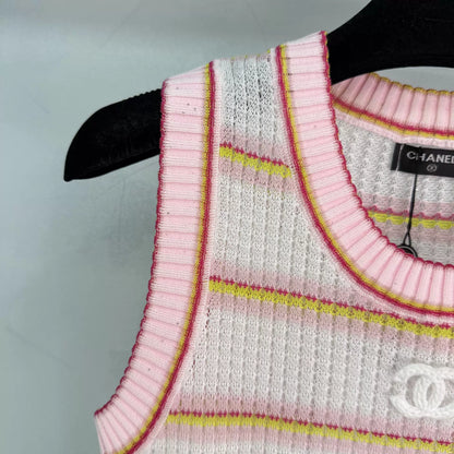 26ss Striped Knit Vest