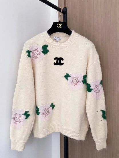 Floral Brushed Sweater