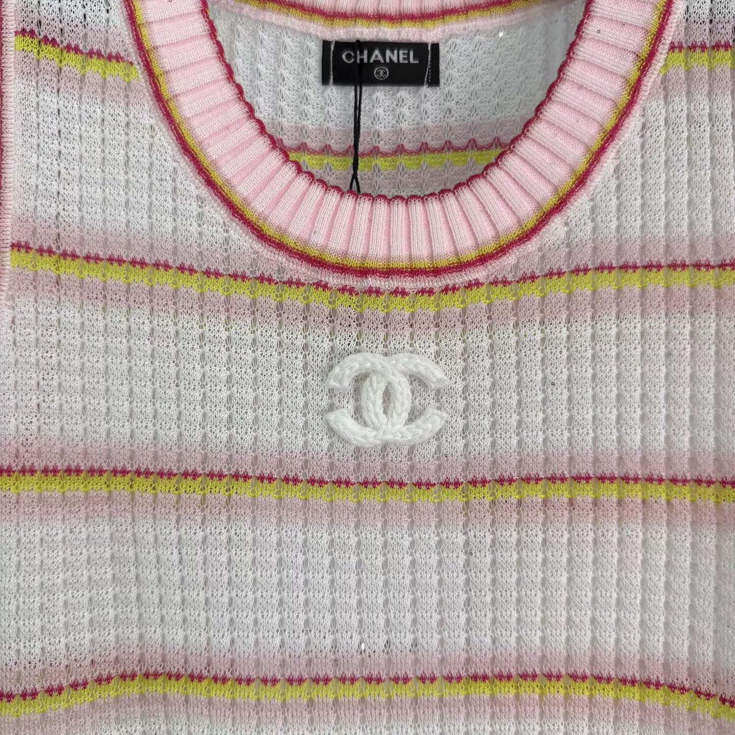 26ss Striped Knit Vest