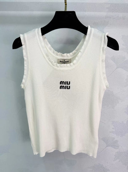 Embroidered Knit Vest
