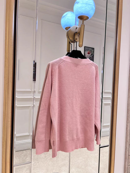 Pink Knit Cardigan