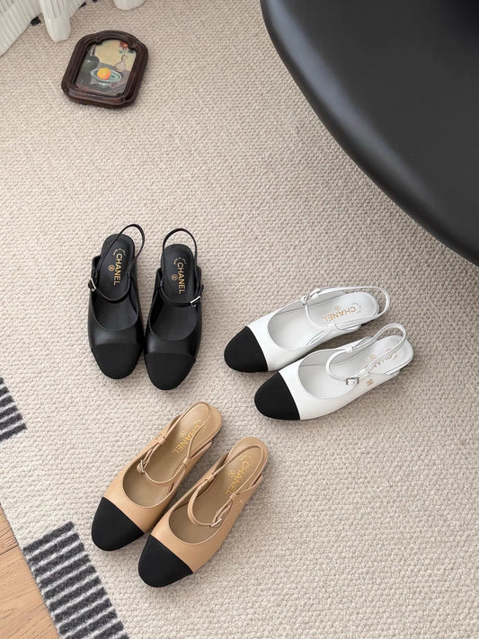 Mary Jane open-back flats