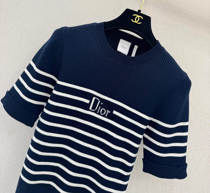 26ss Striped Knit T-Shirt