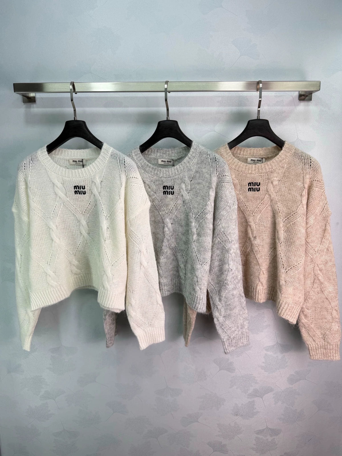 MiuMiu/26 Early Autumn New Patchwork Knit Sweater