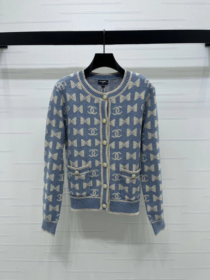 Jacquard Knit Cardigan