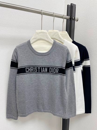 25fw Letter jacquard sweater
