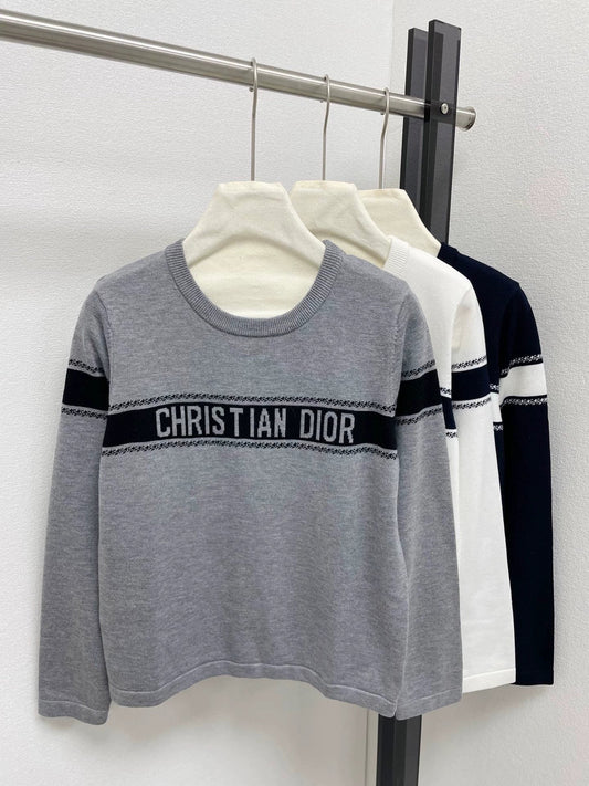 25fw Letter jacquard sweater