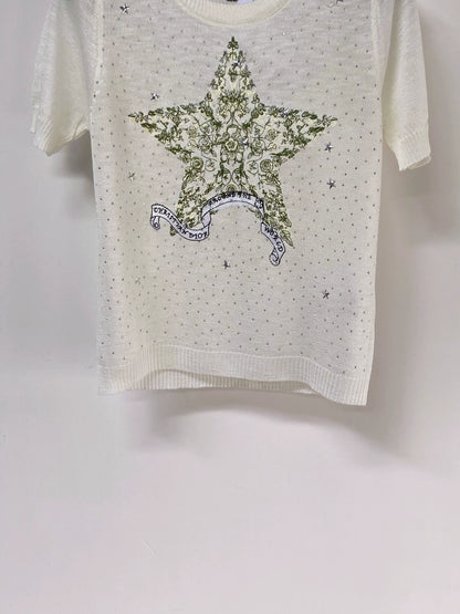 26ss Star Embroidery T-Shirt