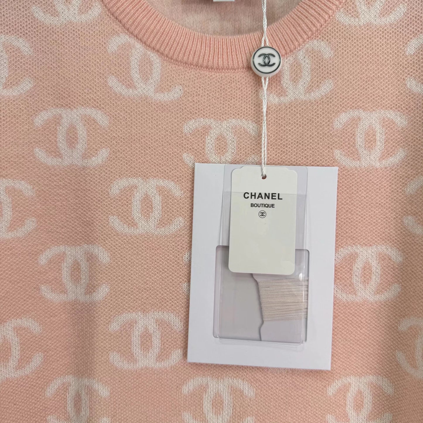 Double C Knit Short-Sleeve T-Shirt