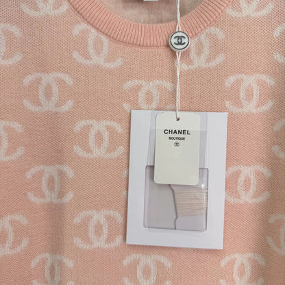 Double C Knit Short-Sleeve T-Shirt