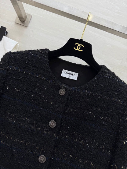 Knitted tweed jacket