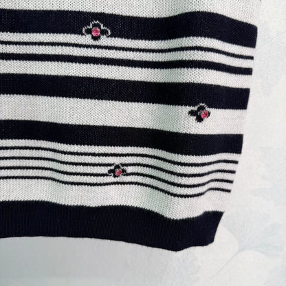 Striped Knit Vest