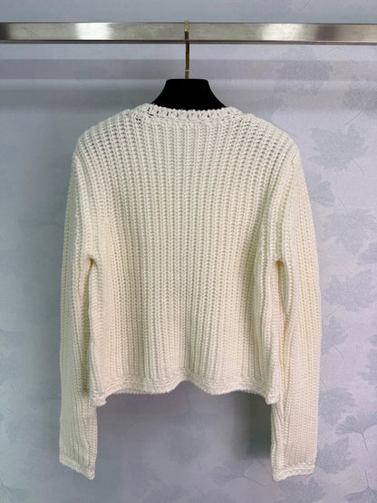 round neck cardigan
