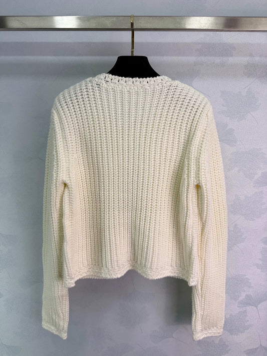 round neck cardigan