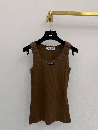 26ss Lace Trim Vest/Skirts