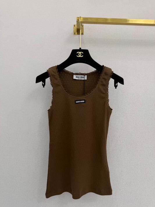 26ss Lace Trim Vest/Skirts