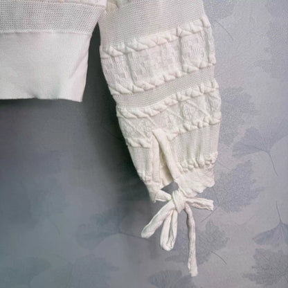 26ss Openwork Knit Cardigan
