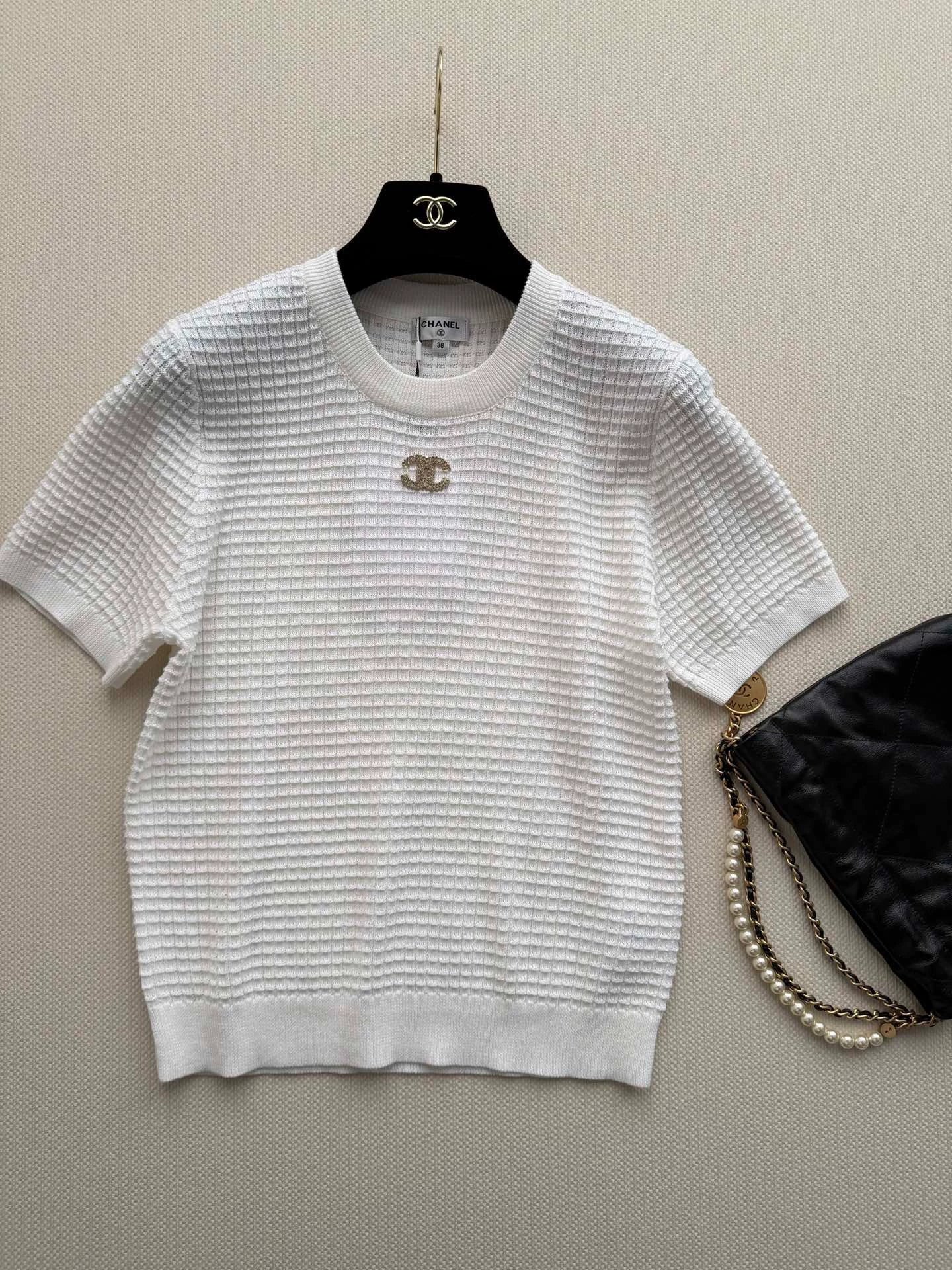 26ss Logo knitted T+shirt