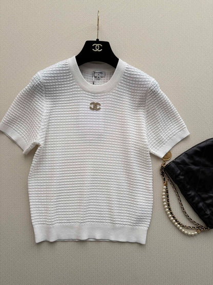 26ss Logo knitted T+shirt