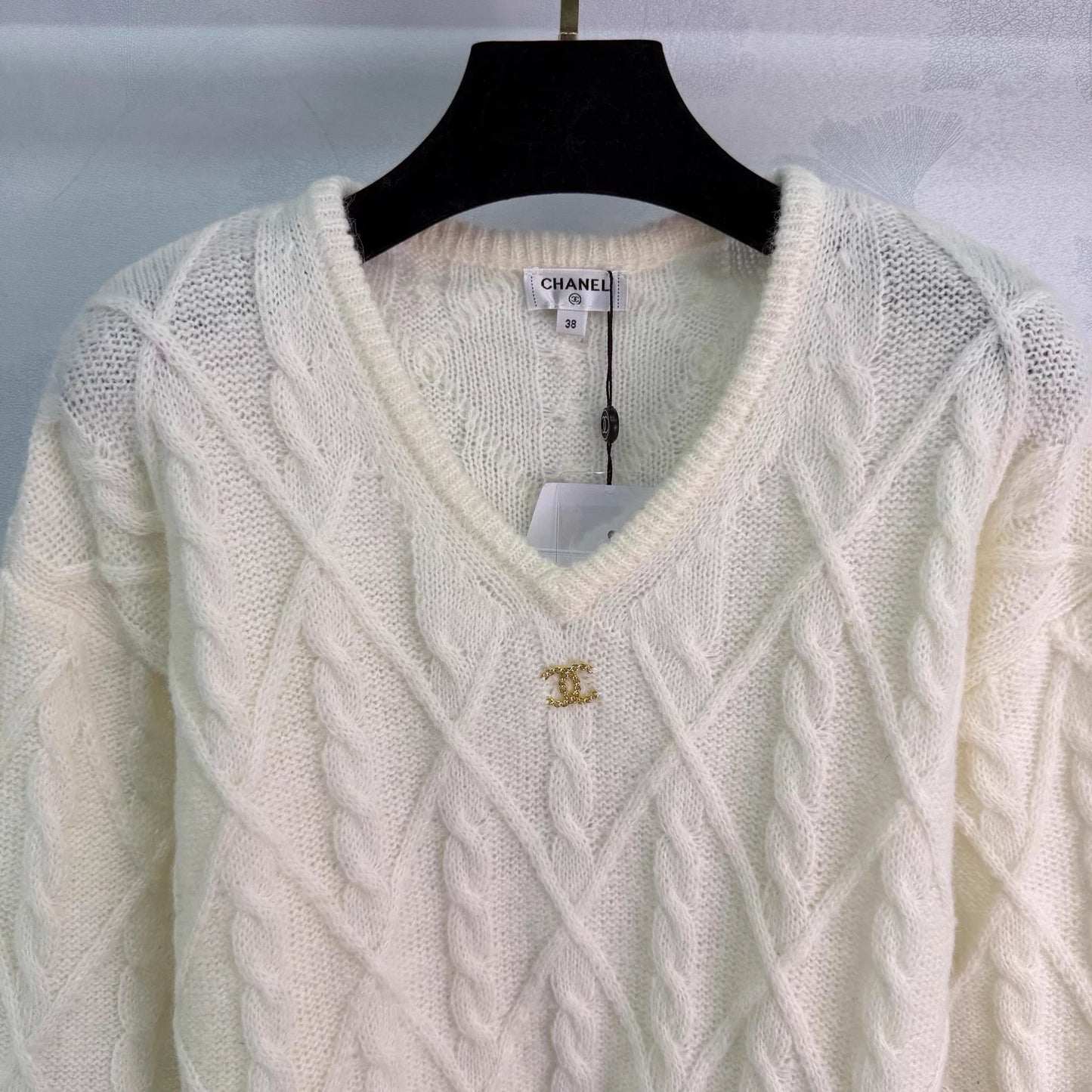 Cable knit sweater