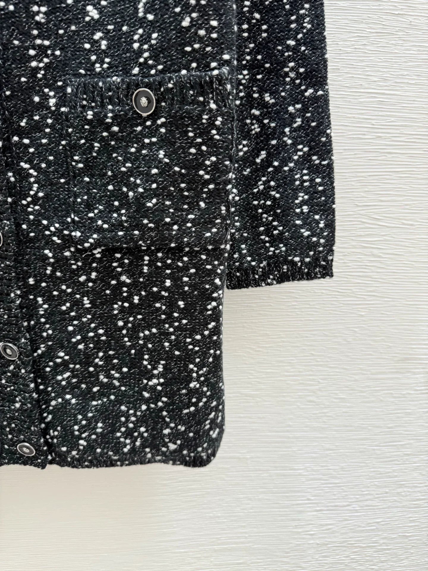 25fw Polka dot knitted dress