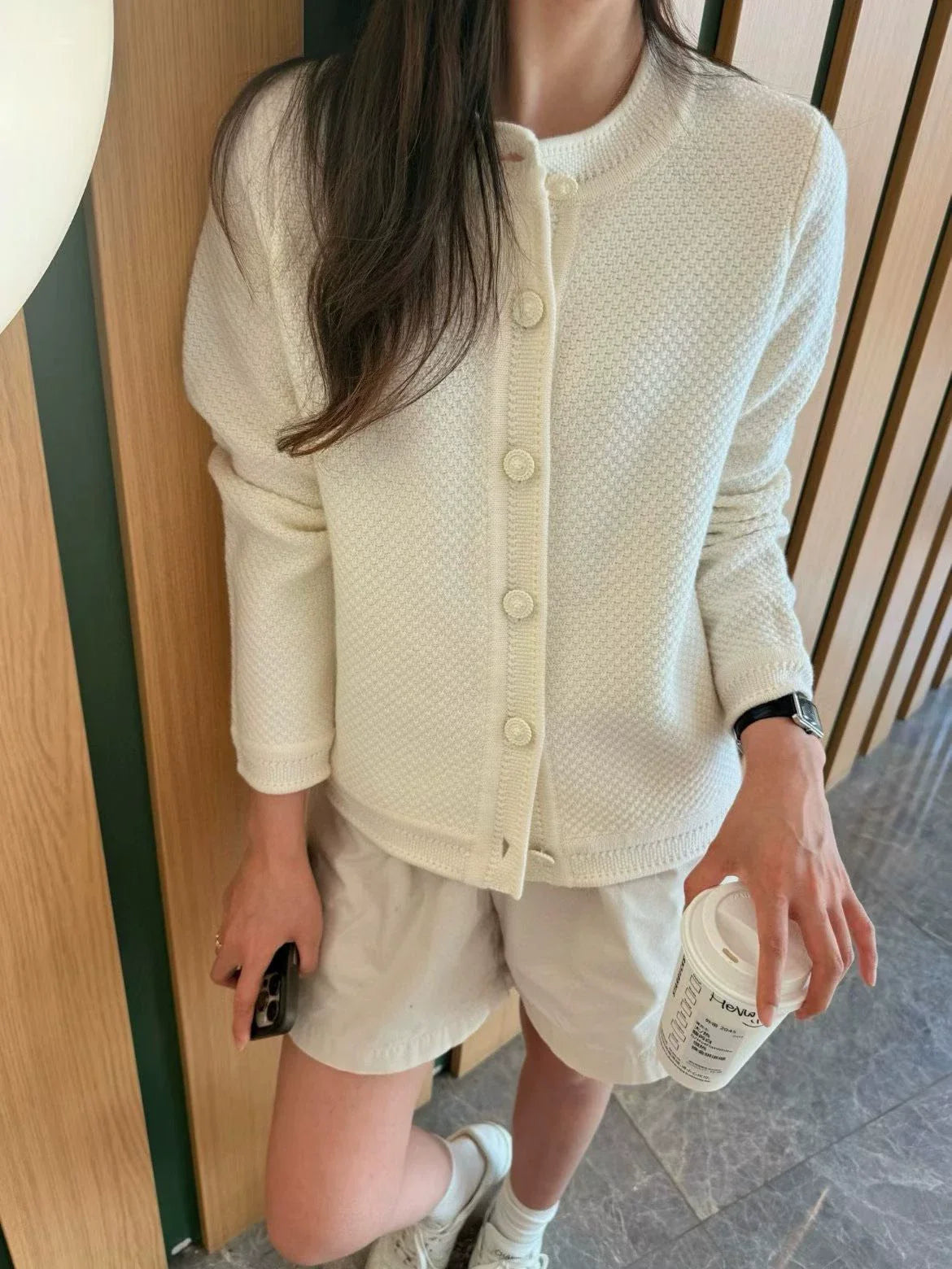 New wool cardigan