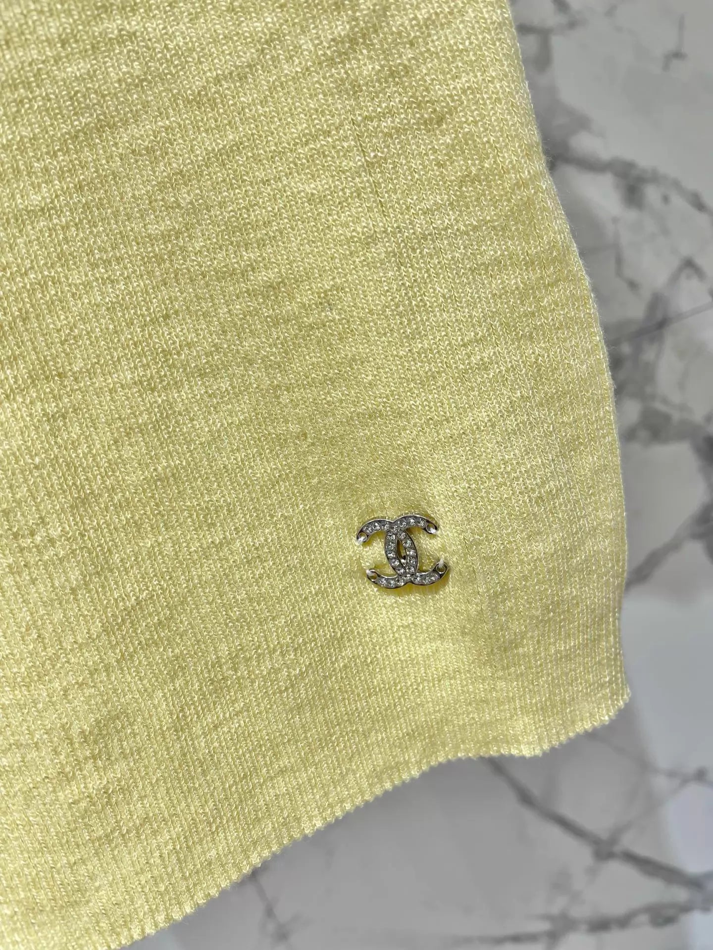 26ss Crew Neck Double C Knit T-Shirt