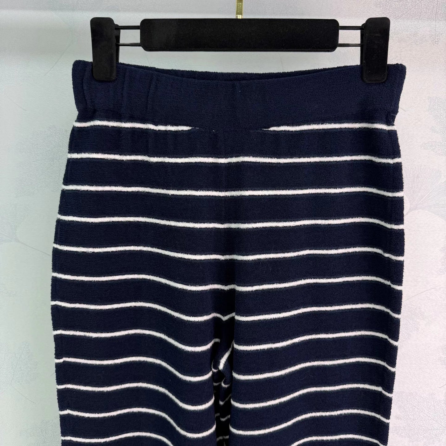 Striped Knit Flared Pants