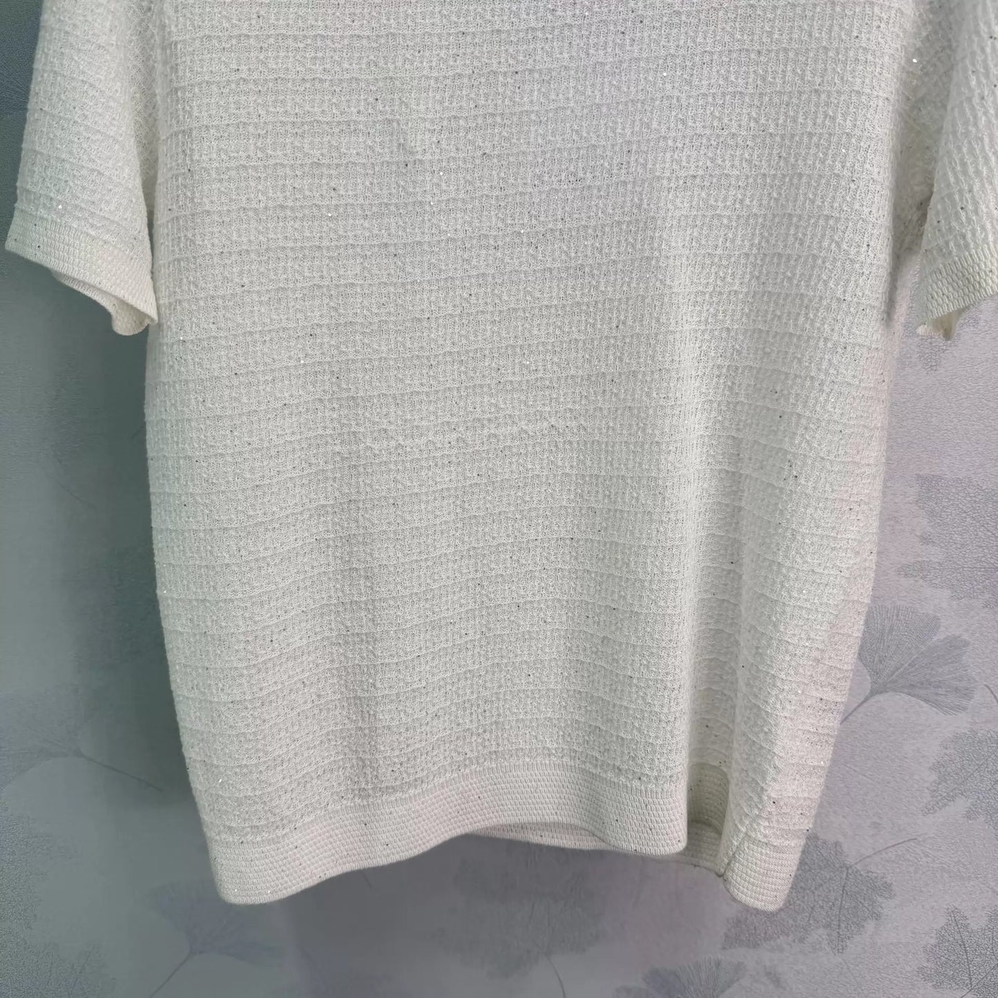 26ss Shimmery Knit T-Shirt