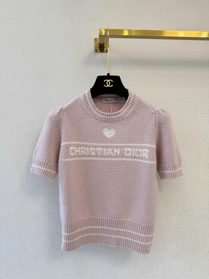 26ss Short-sleeved knit sweater