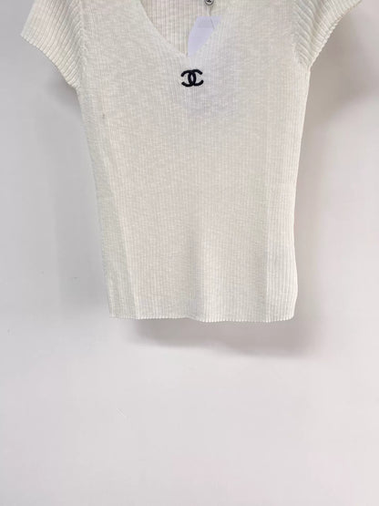 26ss V-neck Knit T-shirt