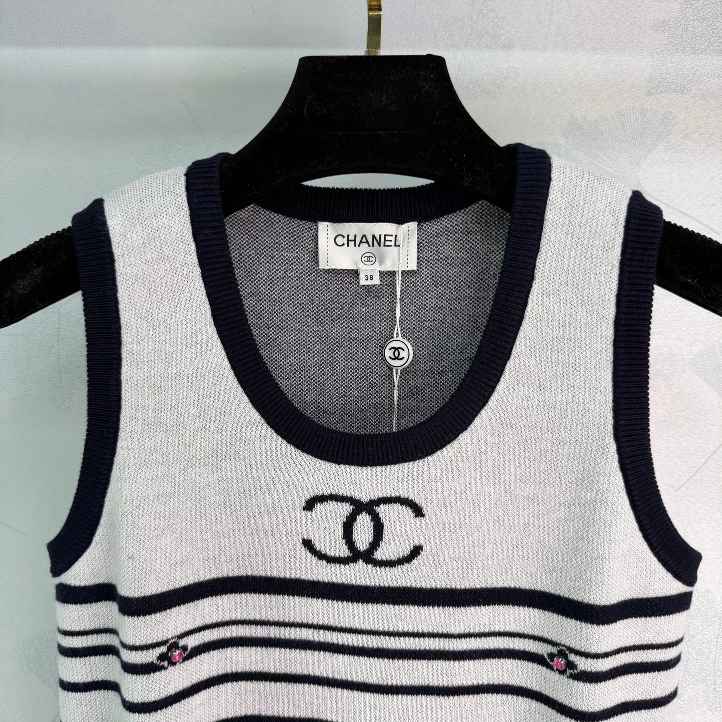 Striped Knit Vest