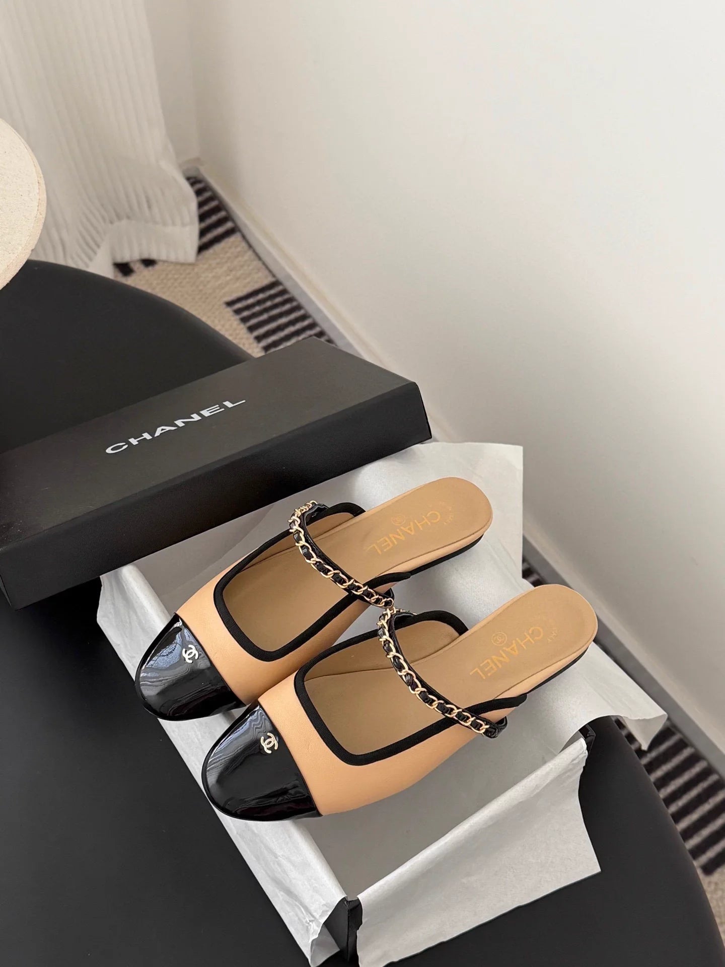 Mary Jane open-back flats
