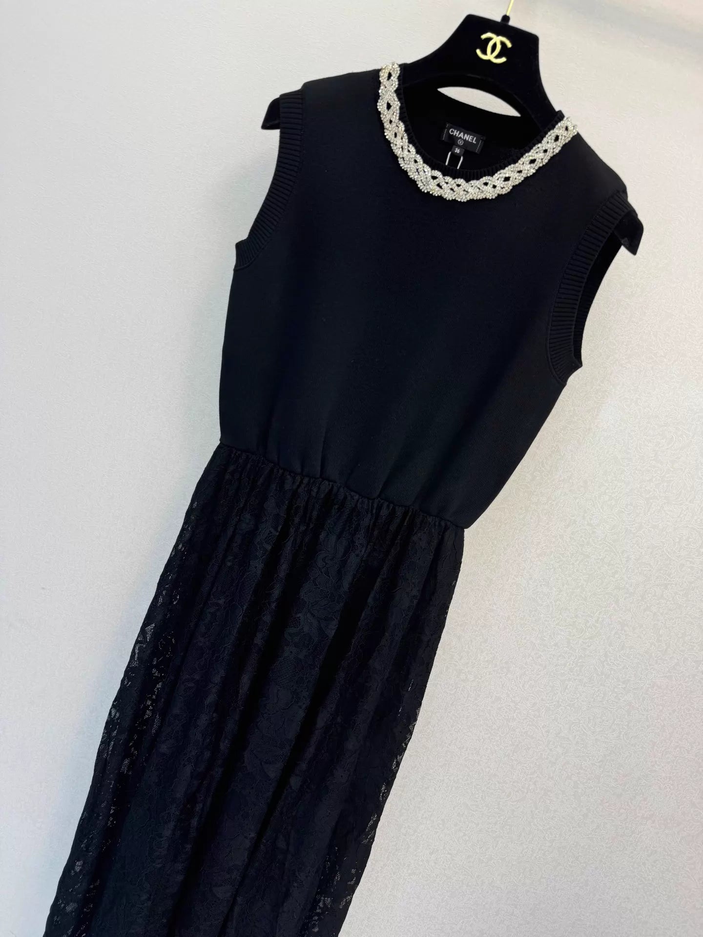 Lace-trimmed Dress