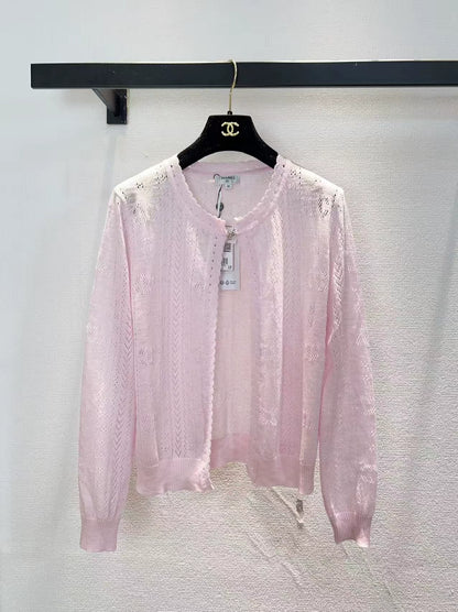 26ss Openwork cardigan