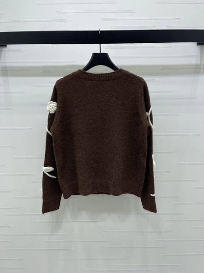 3D flower cardigan