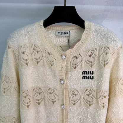 Openwork Knit Cardigan