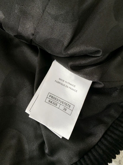 26 Black Silk-Blend Tweed Jacket