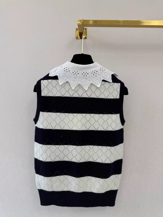 26ss Striped Knit Vest