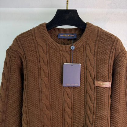 Retro Cable Knit Sweater