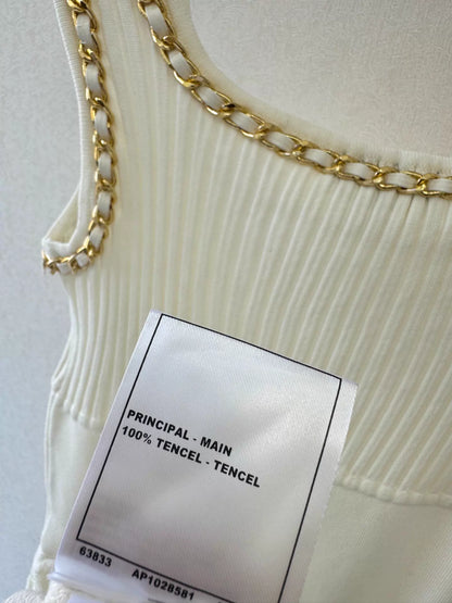 Lace-trimmed Knit Dress